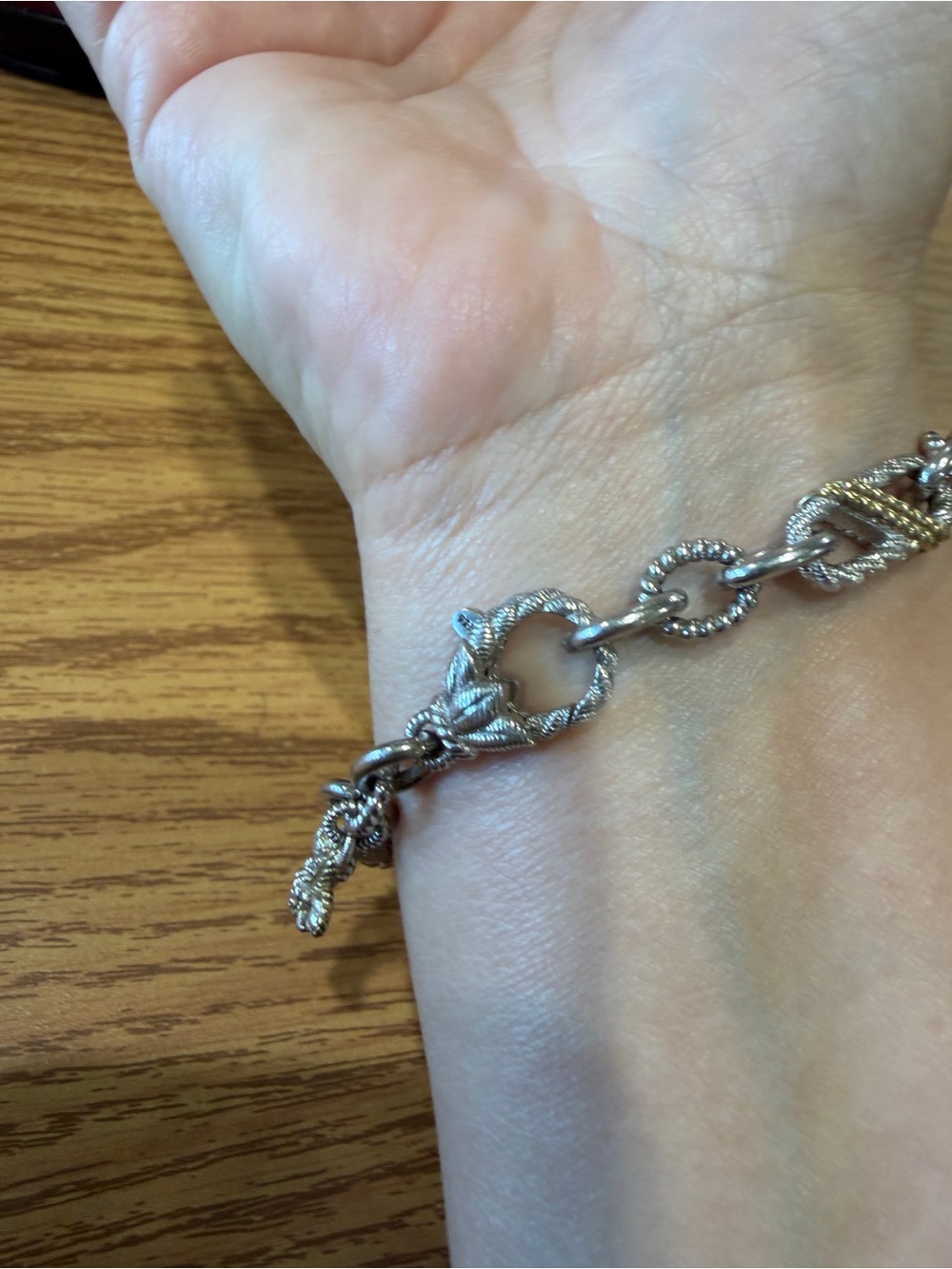 Judith Ripka Silver Lobster Claw Bracelet - Picture 4 of 11